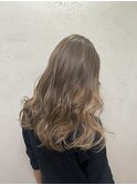 大人可愛い大人美人ふんわりカール小顔カットショコラアッシュ