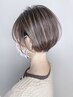 【人気NO.３】デザインカット＋白髪ぼかしハイライト＋高濃度TR　20910円