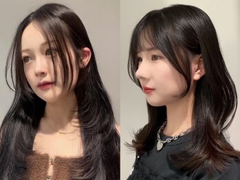アクシス ナゴヤ(AXIS NAGOYA)の写真/【名駅/名古屋】人気の韓国風style◇顔周りにこだわり、愛されヘアをご提案♪もっとあざとく＆可愛く☆