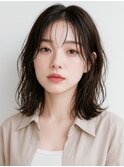 20代/モテ髪/小顔カット/薄めバング/イメチェン/大人可愛い/上田