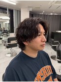 波巻きパーマ/メンズカット/マッシュ/メンズサロン/メンズ