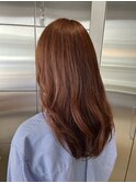 小顔効果◎夏色ロングローレイヤー×ひし形シルエットカット