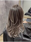 【Labimani】レイヤーカット×白髪ぼかし(バレイヤージュ)