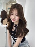 韓国レイヤーカット/透明感カラー/顔周りカット