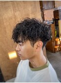 【山本智文】V字マッシュツイストスパイラルパーマ