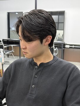 毛流れセンターパート