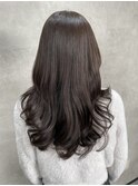 黒髪クラゲヘアーオリーブグレー小顔ココアベージュ