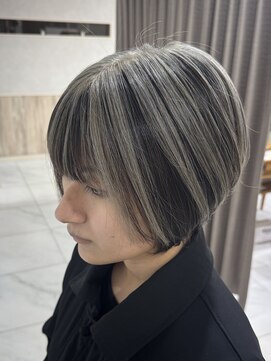 グランデュール 焼津店(GRANDEUR) アンブレラカラー アンブレラカラーグレー ブリーチケアブリーチ