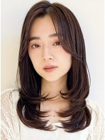 アンジュール(UNJOUR.)&nbsp;透明感髪質改善カラー◎レイヤーミディ×くびれ20代30代小顔