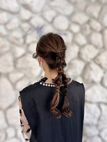 ハウディーヘアールーム(howdy hair room)&nbsp;【大磯美容室】編みおろしお呼ばれヘアアレンジ