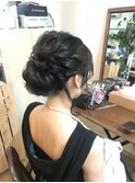 大人ロングシニヨンアレンジ【ヘアセット　立川南口/立川】