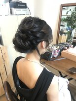 ロカット サロン(Roquat Salon)&nbsp;大人ロングシニヨンアレンジ【ヘアセット　立川南口/立川】