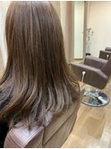 黒髪卒業式☆ハイライト×グレージュカラー