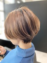 ジエクト 本店(The Ect)&nbsp;大人ショートボブ×白髪ぼかしハイライト×イルミナカラー