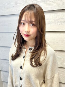 ニューラインギンザ(New-Line 銀座) [中野莉子]魅力倍増カール大人ミディアムアッシュブラウン２