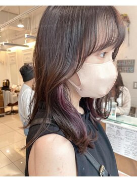 ネオリーブアイム 横浜西口店(Neolive aim) 顔まわりレイヤー　イヤリングカラー＊
