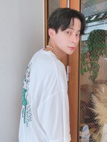 ルービック(Rubik's)&nbsp;センタパート×ナチュラルウェーブ/アッシュカラー