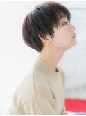 クールに決める！黒髪大人スマートショートf古河20代30代40代