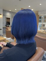ラボヌールヘアー 宇都宮店(La Bonheur hair) ボブウルフ×ブルー♪【宇都宮駅/インナーカラー】