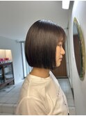 切りっぱなしボブ