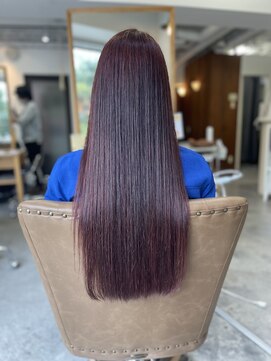 フツーロ 栄(FUTURO) プルエクステ エクステ チェリーブラウン レッドカラー