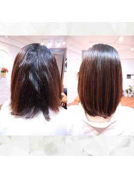 リコス(Ricos) 縮毛矯正のビフォーアフター