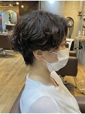 襟足すっきり耳掛けショート×コスメパーマ【LODAT横浜】