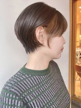 モリオフロムロンドン 原宿本店(morio from London) 【morio原宿】前髪カラー　耳かけショート