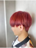 赤髪 メンズ メンズカット ケアブリーチ 