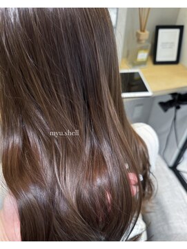 シェルバイコソラ(SHELL by kosora) うるつやブラウン