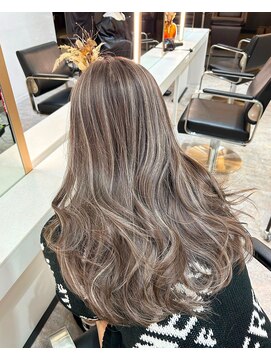 ブレンド 渋谷(BLend) 前髪アンブレラカラーこなれミディイメチェンウェーブパーマ