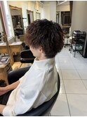 ツイストスパイラルパーマ メンズパーマ メンズサロン 眉毛