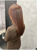 オレンジベージュ ケアブリーチ 髪質改善トリートメント