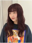 【YOKE】ダブルカラーワインレッドボルドーブリーチ無し暖色