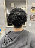 滋賀/南草津/メンズ美容室/波巻きツイストスパイラルパーマ