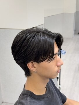 ビカムメンズヘアー 栄店(become men's hair) センターパート/ニュアンスパーマ/曲がる縮毛矯正名古屋栄