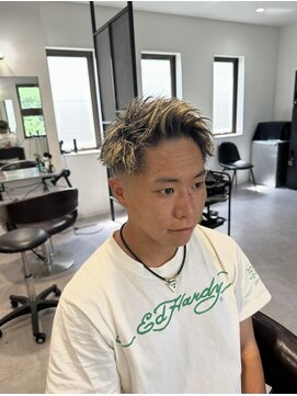 カルロイースタイル(CARLO e-style) メッシュツーブロック刈り上げアップバンク