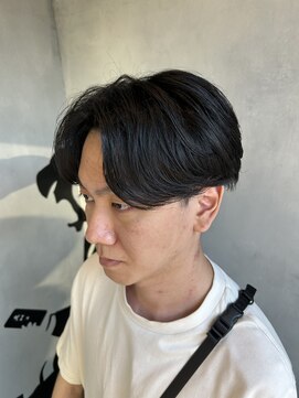 メンズココ 清澄白河店(MENS COCO) ナチュラルセンターパート刈り上げマッシュスタイル