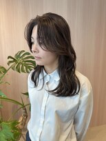 オン キャナルシティ博多前店(on)&nbsp;【哉汰】レイヤーカット/ミディアムレイヤー/オリーブ20代