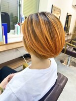 ランプ(Lamp) くびレイヤーグレーベージュニュアンスカラー白髪染め白髪ぼかし