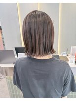 ロンドリゼル 札幌(Lond RiseL) オリーブグレー/前髪/ボブ/マロンベージュ/レイヤーカット/小顔