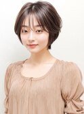ふんわり丸みショート×小顔×似合わせカット大人可愛いp大宮
