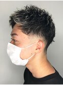 立体感ヘア・メンズカット・眉毛カットアップバング・ワイルド系