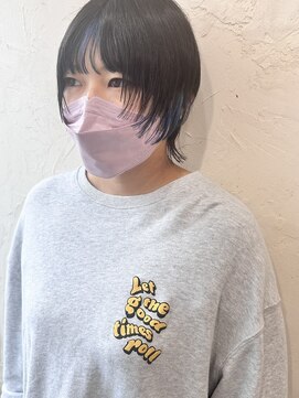 ヘアーサロン 6(hair salon) ウルフヘア×ブルーグレーインナー