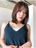 ミディアムレイヤー/顔周りレイヤー/小顔ヘア/似合わせカット