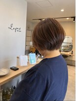 ラ ペ(LAPAIX)&nbsp;ツヤ感たっぷりのオレンジブラウンショート♪