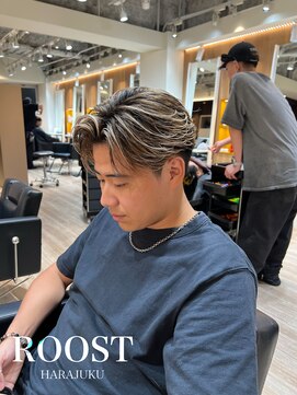 ルースト 原宿店(ROOST) 刈り上げセンターパート/波巻きツイストスパイラル/原宿