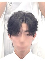 メンズヘアセンス 渋谷(MEN'S HAIR SENSE)&nbsp;ニュアンスパーマ/センターパート/メンズ/眉毛/フェザーパーマ
