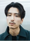 メンズパーマニュアンスパーマフェザーパーマセンターパート