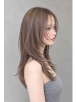 ヘアーズ ベリー 高槻店(hairs BERRY)&nbsp;秋映えグレージュ×ふんわり小顔ハッシュカット30代40代